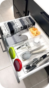 Smart Drawer Dividers: Effortless Organization in kitchen accessories