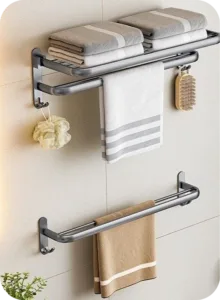 Stainless Steel Towel Rack: Optimize Space and Convenience in bathroom accessories