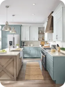 Ample Space and Seamless Workflow in U-shaped kitchen