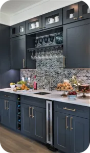Efficiency Redefined: The G-Shaped Kitchen Layout in Stainless Steel G-Shaped Modular Kitchen