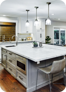 Selecting the Perfect Island Style and Materials in elegant island kitchen