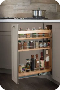 Pull Out 3 Shelves in unique modular kitchen accessories