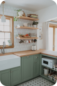 Captivating Design Elements in U-shaped kitchen
