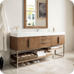 The Double Delight in stylish and functional bathroom vanities