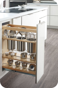 Smart Storage Solutions and Organization in U-shaped kitchen