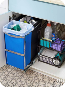 Under-Sink Organizers: Taming the Tumultuous Area in kitchen accessories