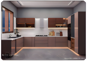 stylish and efficient modular kitchen