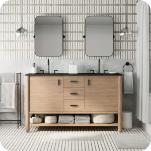 The Coastal Retreat in stylish and functional bathroom vanities
