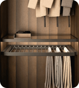 Pull-Out Trouser Rack in Modern Wardrobe Accessories