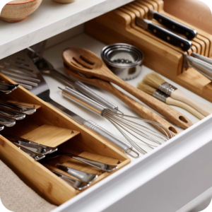 Expandable Utensil Trays in Effortless Cooking and Organizing