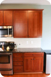 Clean and Degrease : paint kitchen cabinets