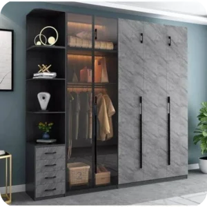 Stainless Steel Wardrobes with Mirrors