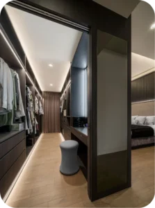 Walk-In Wardrobe in the Bedroom