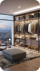 Walk-In Wardrobe in the Bedroom