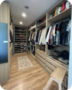 Walk-In Wardrobe in the Bedroom