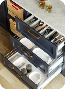 Innovative Storage Solutions in italian modular kitchens 