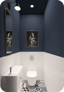 Statement Lighting to Illuminate the Space bathroom design