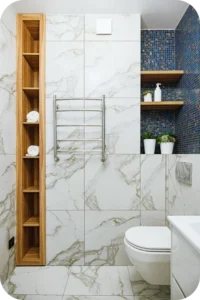 Integrated Storage Solutions bathroom design