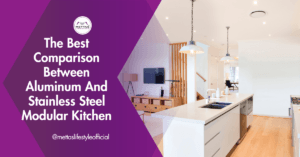 Aluminum And Stainless Steel Modular Kitchen