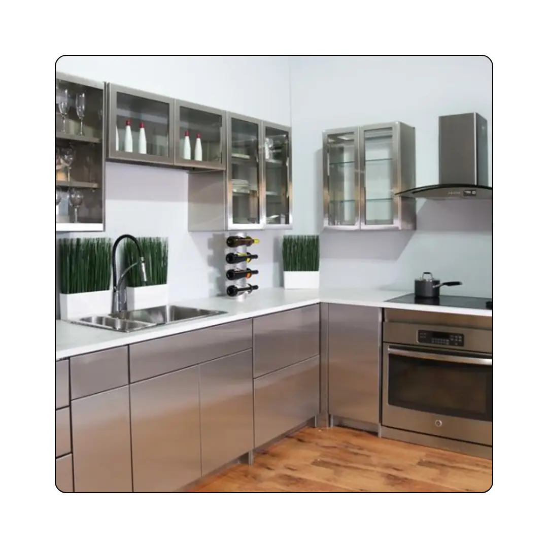 Galvanized Steel Modular Kitchen