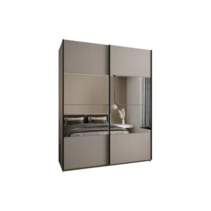 wooden and stainless steel wardrobes