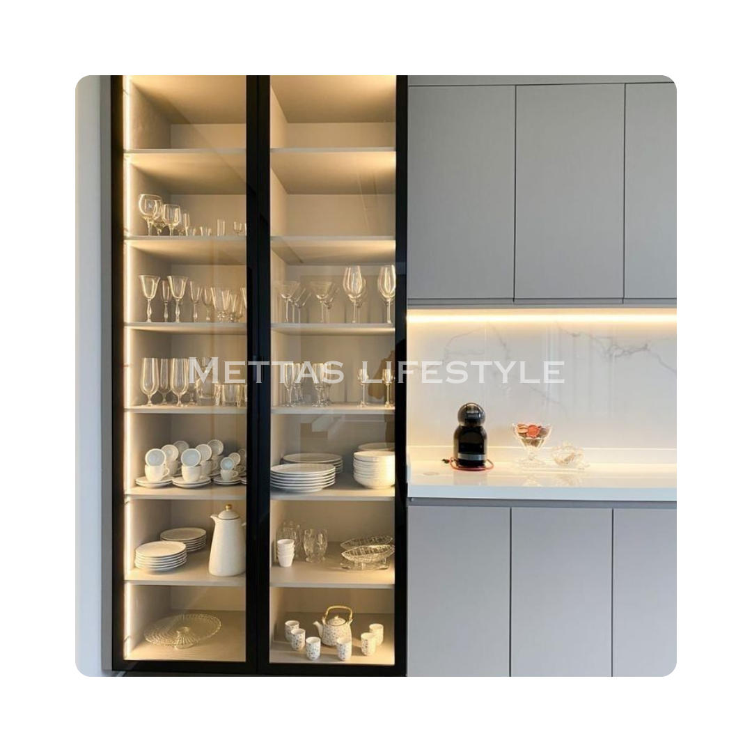 Glass door cabinets