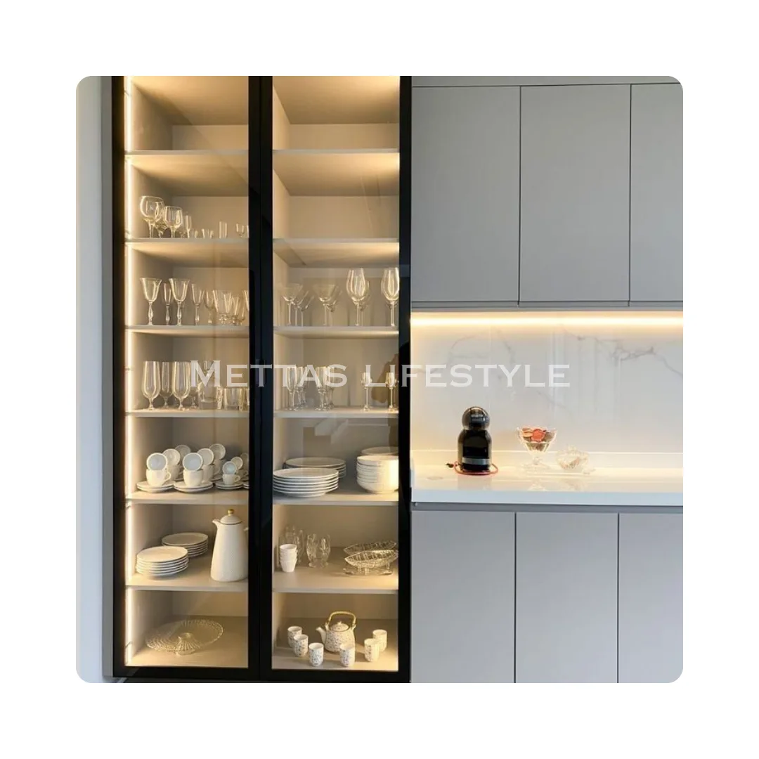 Glass door cabinets