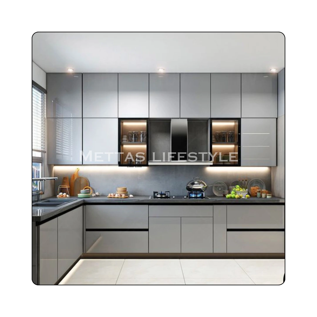 L-shape Modular Kitchen Design Models